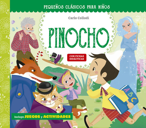 Pequeãâos Clasicos Para Niãâos Las Aventuras De Pinocho, De Aa.vv.. Editorial Picarona, Tapa Dura En Español