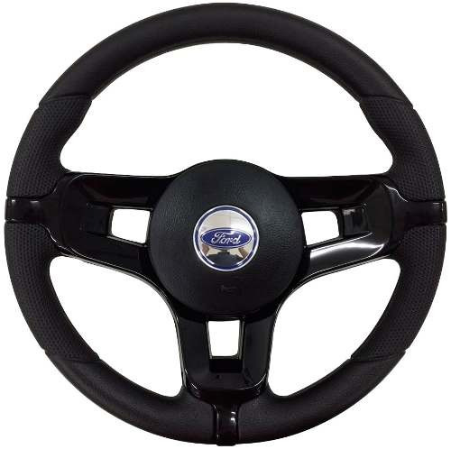 Volante Preto Ford Ka 1995 96 97 98 99 2000 Até 2013 + Cubo