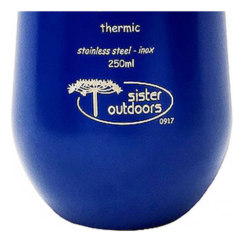 Copo Térmico Aço Inox - Liquidsafe 250ml Cor Azul Redondo