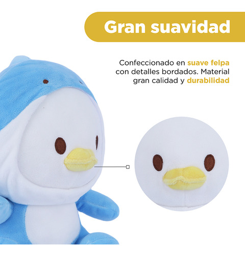 Miniso Peluche Disney Donald Disfrazado De Tiburón Felpa 22x