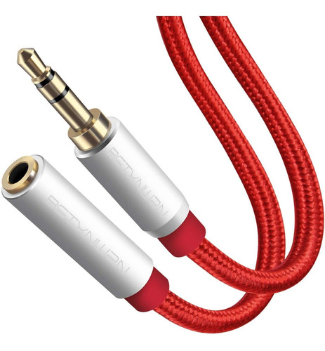 Cable De Extension Aux 3,5mm Macho A Hembra | Rojo / 1,5m