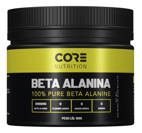 Beta Alanina 100 Pure 100g - Core Nutrition