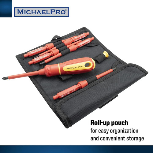 Juego De Destornilladores Aislados Michaelpro Mppc Con Es...