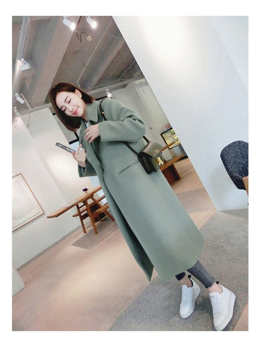 Gabardina Térmica De Invierno Para Mujer Abrigo Largo