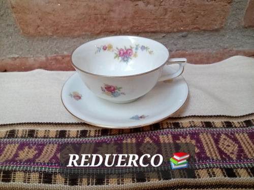 1 Taza De Café Con Plato Porcelana Winterling Bavaria 