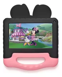 Tablet Multilaser Kids Minnie 7" 32GB negra/rosa y 2GB de memoria RAM