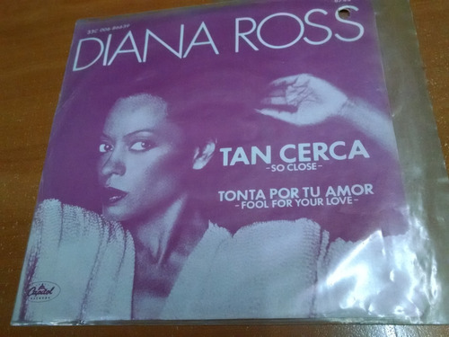 Diana Ross, Tan Cerca, Promo, Vinyl 7,  45 Rpm. De 1983 1/83