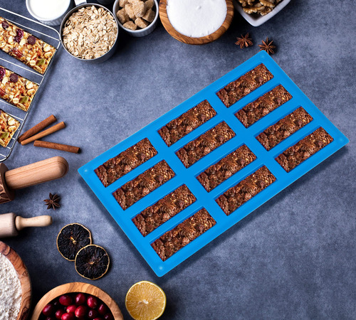 Molde De Silicona Para Barra De Granola, 3 Piezas
