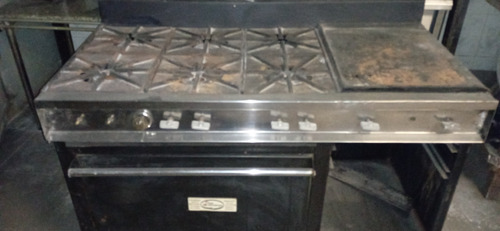 Cocina 6 Hornillas Hondas Plancha Grat Horno