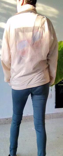 Campera Cire Deportiva Vintage 80s Color Crema