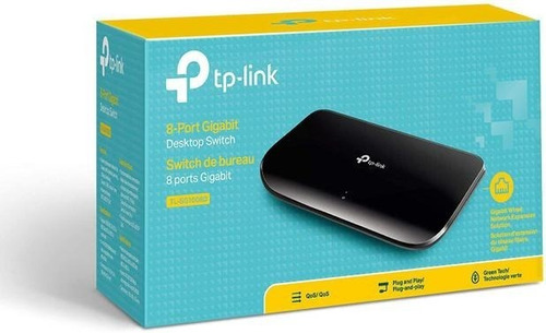 Tp Link Tl-sg1008d V8, Switch Com 8 Portas, Gigabt