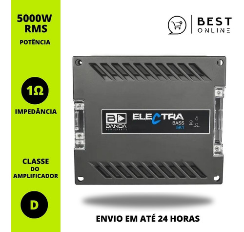 Modulo Amplificador Banda Ice X 2001 2000 Wrms 1 Ohm 1 Canal