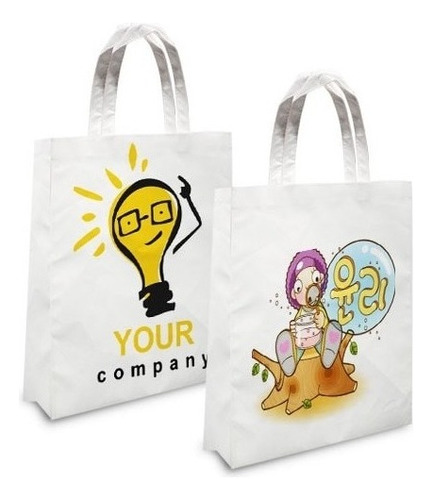 Bolsa De Poliéster Promocional Para Sublimar 3 Pz Color Blanco