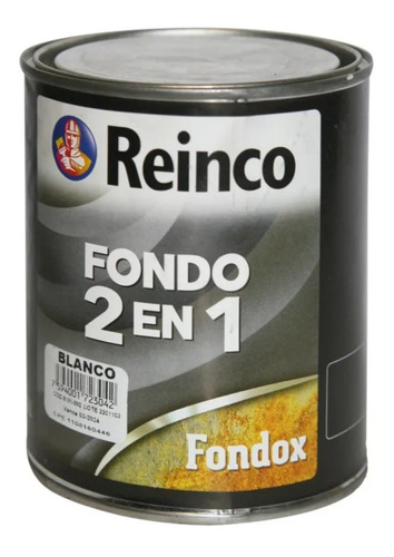 Fondo Anticorrosivo Reinco 2 En 1 Blanco Galón Fondo Pintura