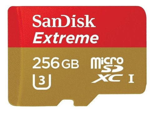 Sandisk Extreme Memoria Micro Sd 256 Gb Clase 10 U3 A2