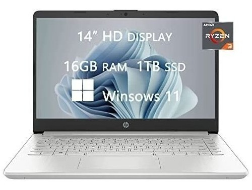 Laptop Hp 14'' Amd Ryzen 3-3250u 16gb 1tb -plateado