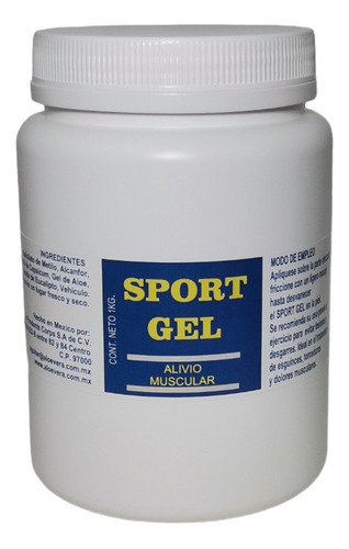 Sport Gel (dolores Musculares,desinflamante) 1 Kg