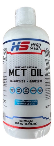 Hero Sport Mct Oil Aceite De Coco Mct 500ml