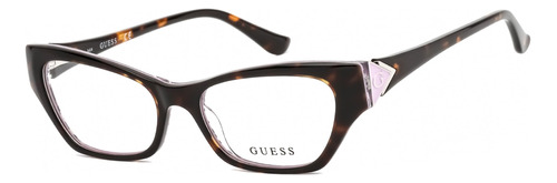 Anteojos Guess Gu2747 056 Para Mujer, Color Habana/plástico