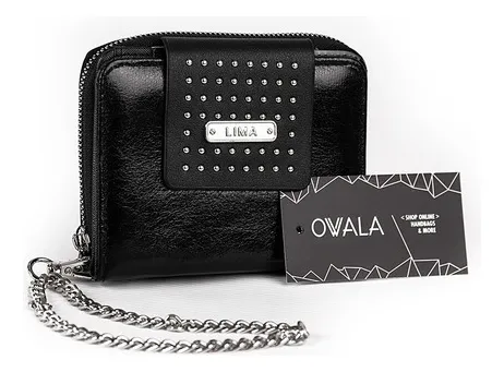 Monedero negro mujer sale