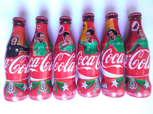 Coca Cola 6 Botellas Campeonato Futbol Sudafrica 2010 Lleno