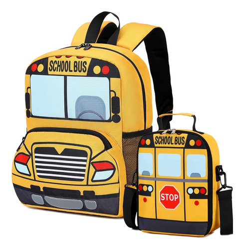Mochila Para Niños Pequeños Niño Niñas Autobús Escolar Prees