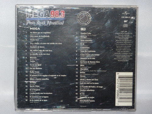Mega 98.3 Puro Rock Nacional 2 Cd