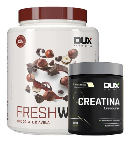 Combo Fresh Whey Iso Hidro Creatina Creapure + - Dux