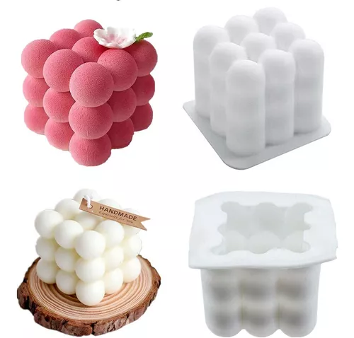 4 Piezas Moldes De Silicona Para Velas Kit Para Hacer Velas