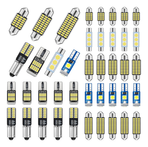 42 Luces Led Para Interiores De Automvil, Luz Led De Cpula D