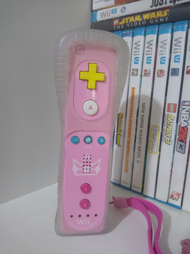 Wiimote Princesa Peach  Para Wii O Wii U , Mando Motion Plus