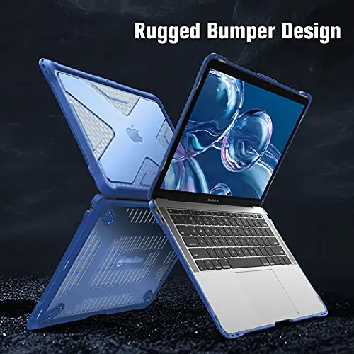 Funda Resistente Para Macbook Air 13 A2337 (m1) / A2179 Azul