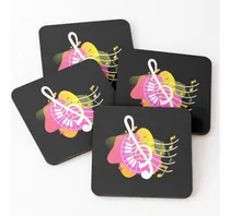 Comprar Set Posavasos Piano Clave De Sol Partituras De Piano Calidad