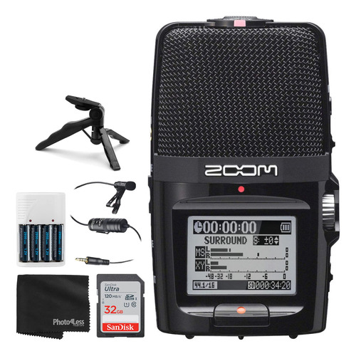 Zoom H2n - Grabadora Portátil De 2 Entradas/4 Pistas Con M.