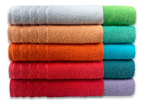Kit 03 Toalha Banho Atacado 65x125cm Macio 100% Algodão