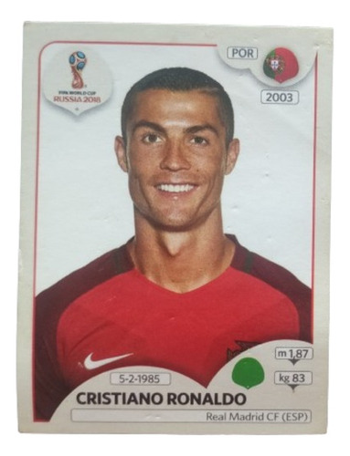 Figurita N°118 Cristiano Ronaldo Cr7 Mundial Rusia 2018 