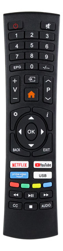Control Television Tv Compatible Con Rca Y Sansui Con Aplicaciones Smart Tv Uhd 4k