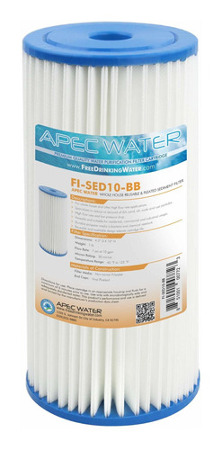 Apec Water Systems Fi Sed10 Bb Repuesto Para Sedimento Toda