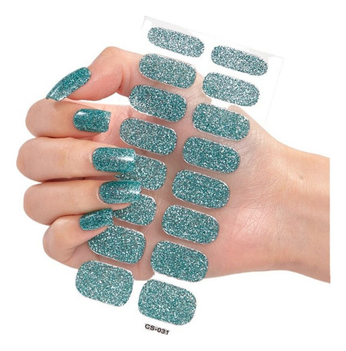 8 Hojas De Pegatinas De Gel Para Uñas, Tiras De Esmalte De U