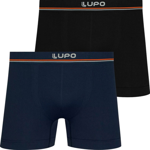 2 Peças Cueca Boxer Lupo Microfibra Box Sem Costura Original