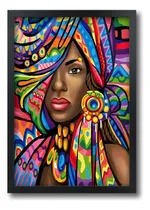 Comprar Quadro Beleza Arte Africana Africa Com Moldura A3 42x30 Cm C