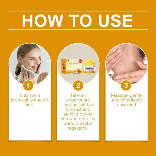 Crema Para Tratar Verrugas Y Lunares Con De Abeja ,