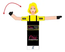 Comprar Boneco Chama Cliente  Biruta Completo Femenino   Com Motor