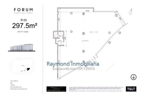 Local De 297m2 En Edificio Forum A Estrenar