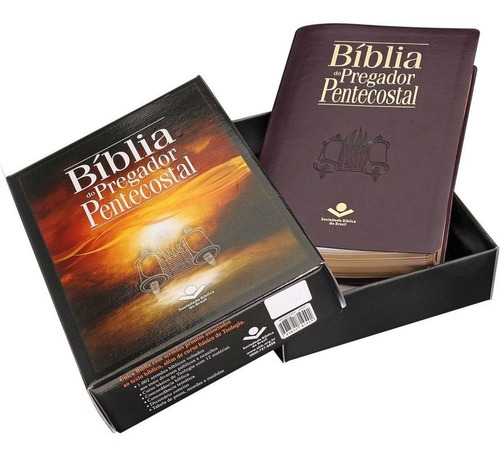 Bíblia Do Pregador Pentecostal Rc Índice Esboços Vinho