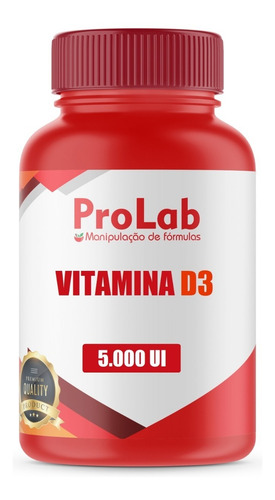 Vitamina D3 5000 Ui Com 120 Cápsulas