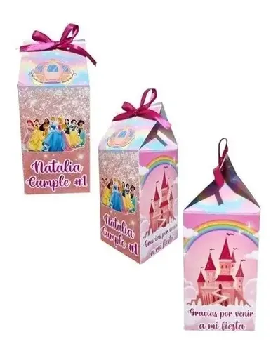Cajas Para Dulces O Sorpresa De Cumpleaños Princesas | Cuotas sin interés