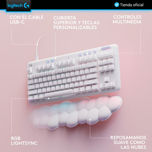 Imagen 7 de 10 de Logitech Combo Gamer Aurora Collection: G713 + G705 + G735
