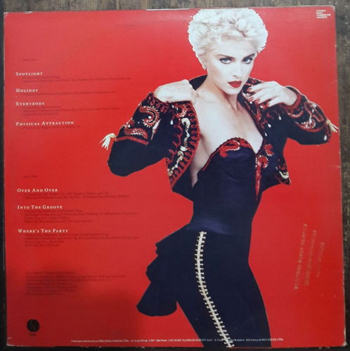 Imagem 2 de 4 de Lp Vinil (nm) Madonna You Can Dance 1a Ed Br 1988 Promo Raro