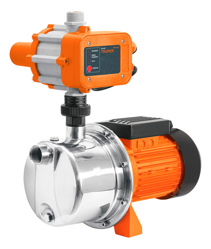Bomba Presurizadora Jet Acero 1 Hp Con Control Truper 102857
